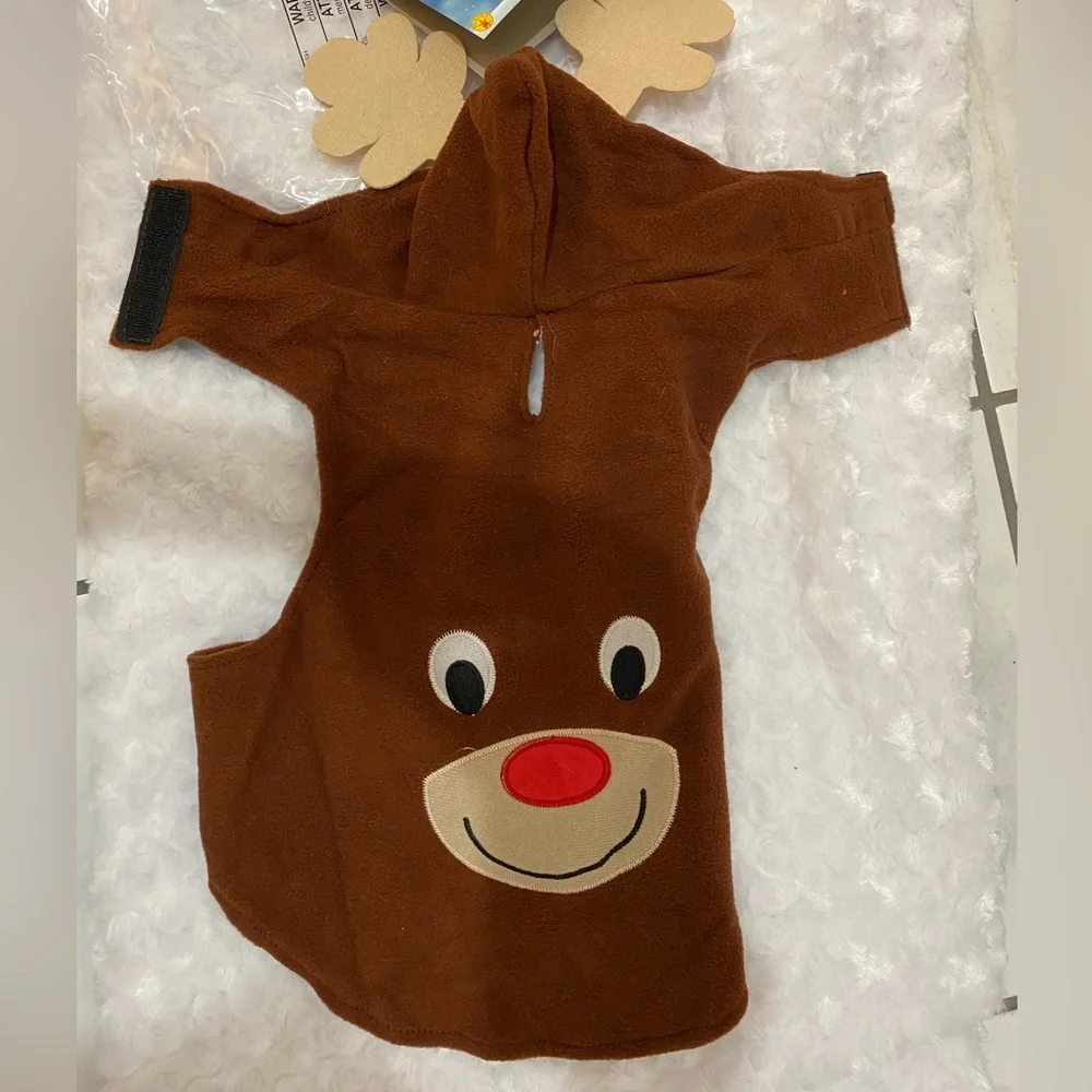 🎄Rubie's Boutique Dog/Pet Reindeer Hoodie/Costume - Medium - NWT
